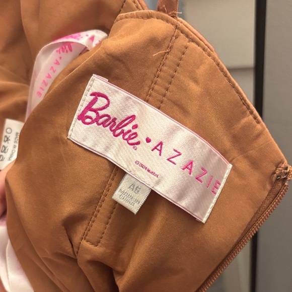 Azazie Barbie dress in Bronzer - Picture 9 of 11